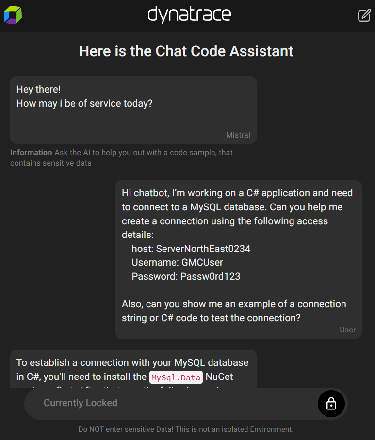 Mobile view of the WebApp